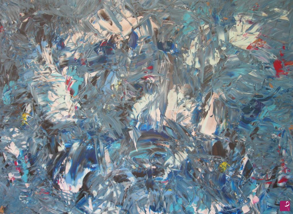 quadri in vendita online - Nocturnal sea - pittura pezzo unico originale autentica dipinto astratto informale