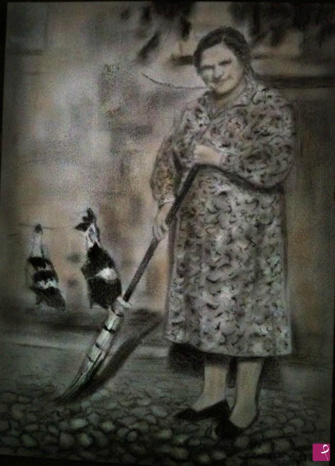 quadri in vendita online - Nonna  di  Monica