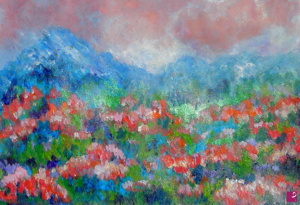 quadri in vendita online - Nordic flower fields - 408