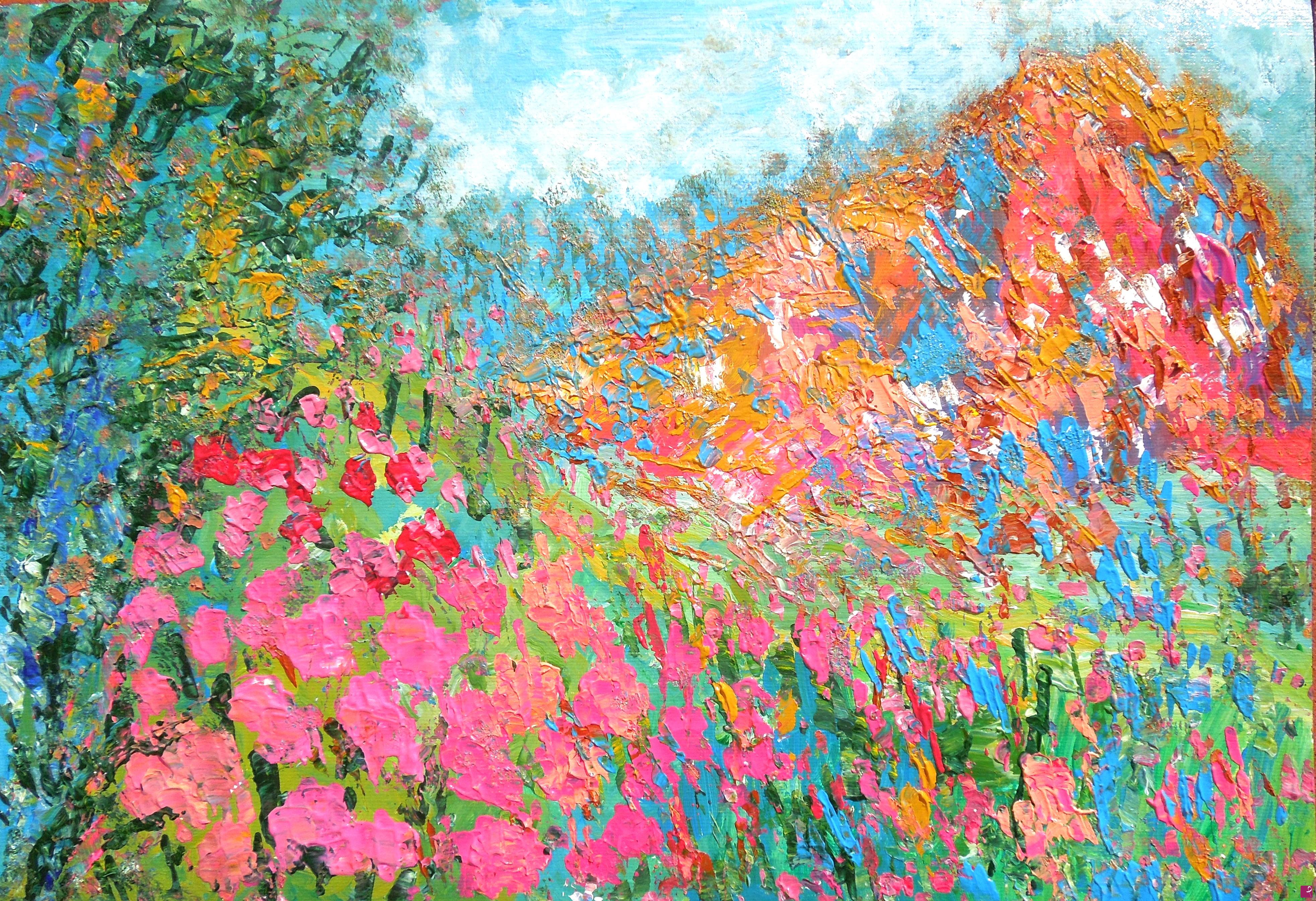 quadri in vendita online - Norwegian meadow and mountain - 620
