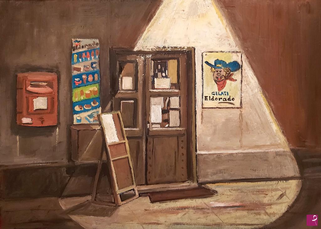 quadri in vendita online - Nostalgia dei tempi andati (omaggio a Hopper)
