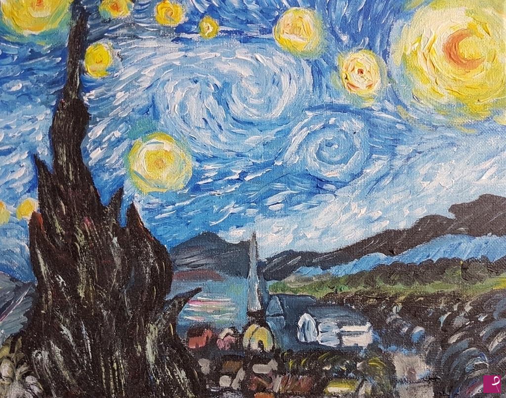 quadri in vendita online - Notte stellata