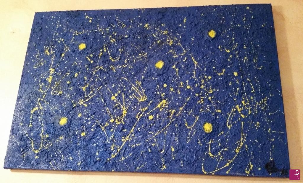 quadri in vendita online - NOTTE STELLATA, OMAGGIO A VAN GOGH