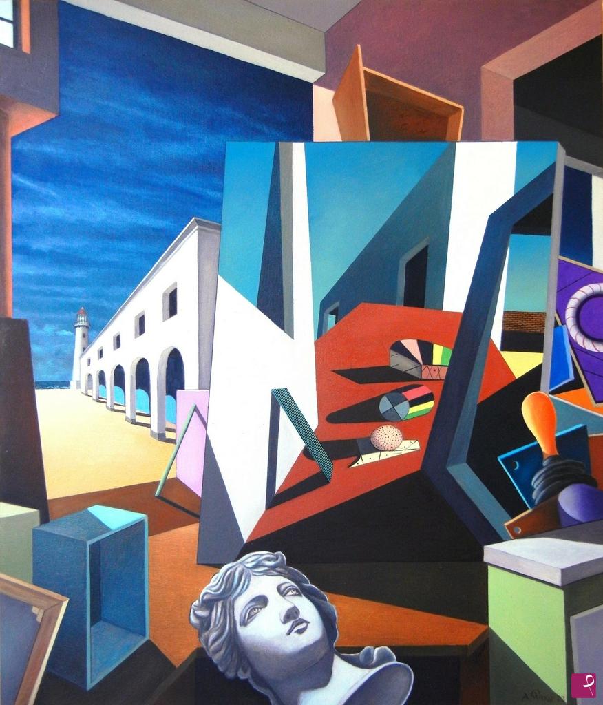 quadri in vendita online - Notturne visioni metafisiche