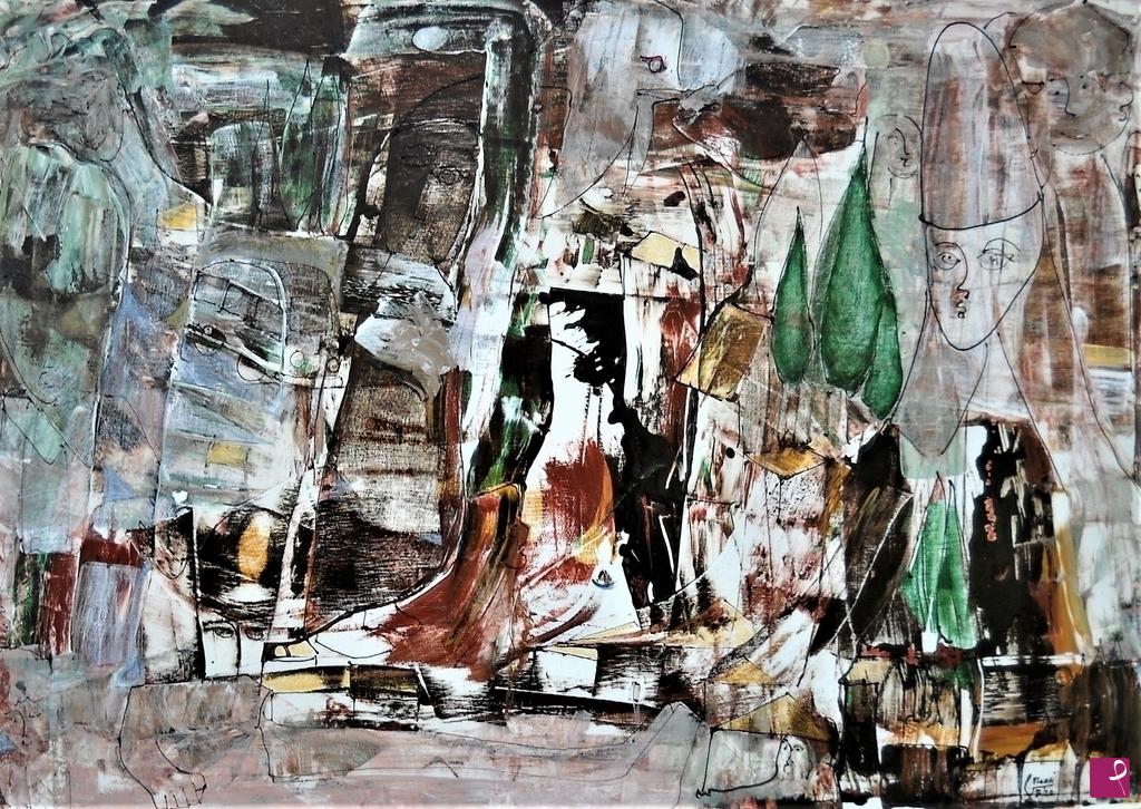 quadri in vendita online - Notturni con sogni e vita d'artista