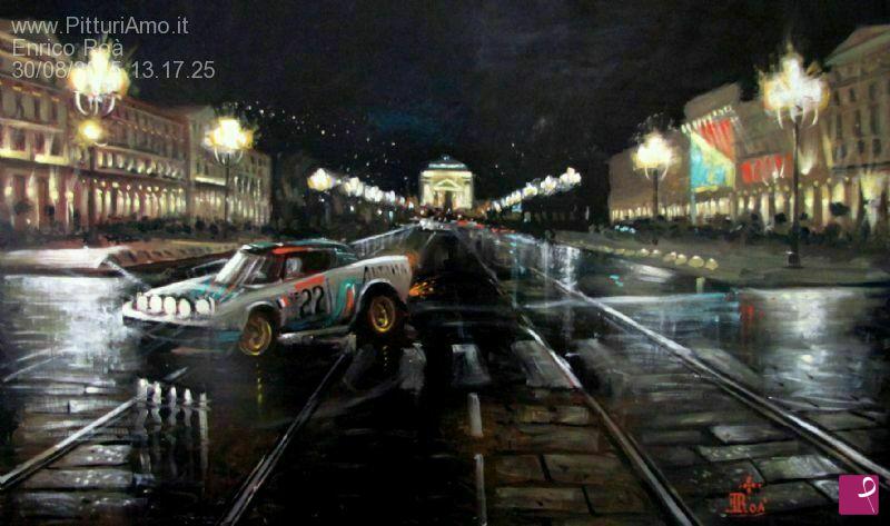 quadri in vendita online - Notturno a Torino