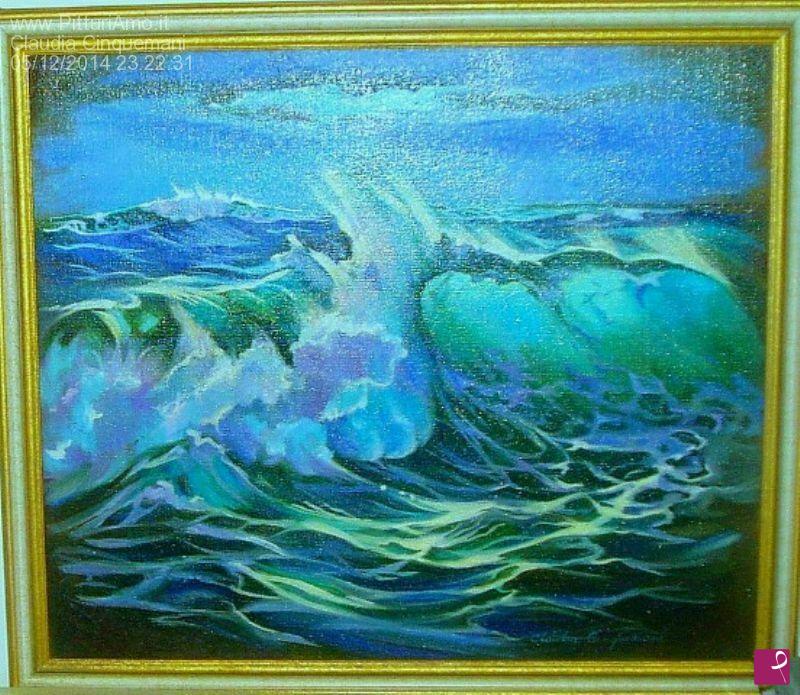 quadri in vendita online - Notturno Blu