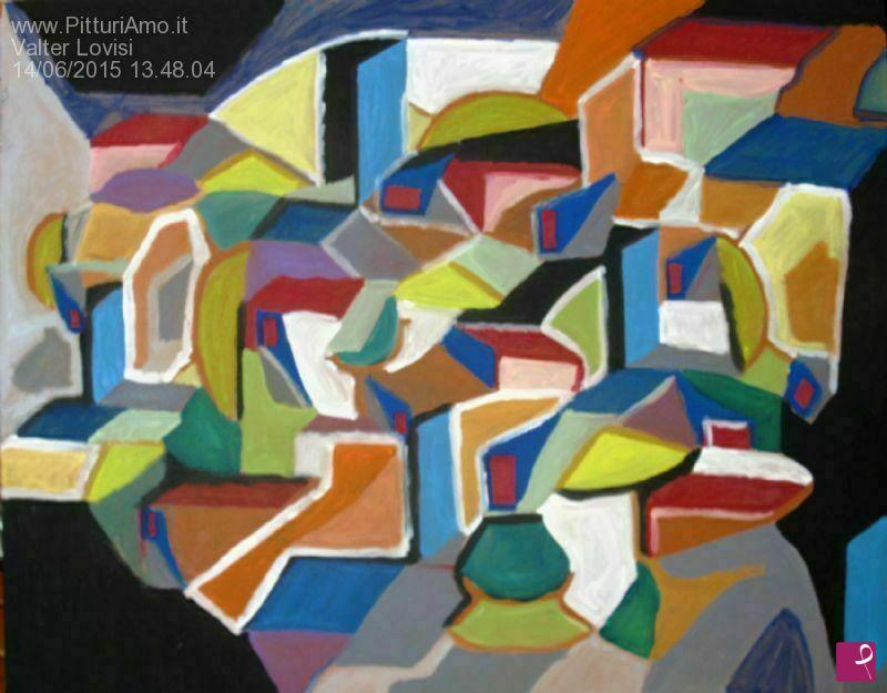 quadri in vendita online - Notturno Estivo - New Shape dedicato ad Ornette Coleman