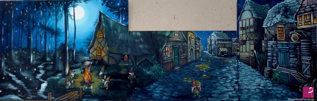 quadri in vendita online - Notturno fantasy