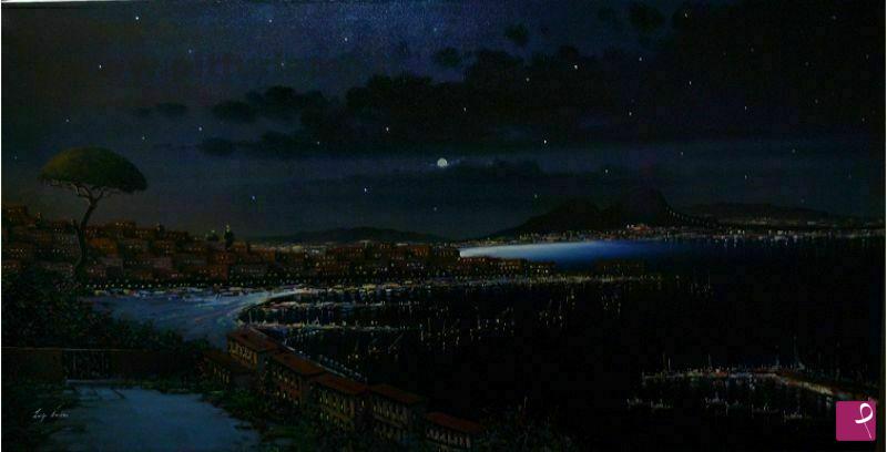 quadri in vendita online - Notturno Napoletano