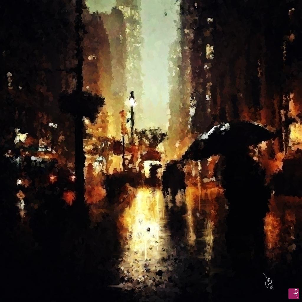 quadri in vendita online - Notturno Urbano