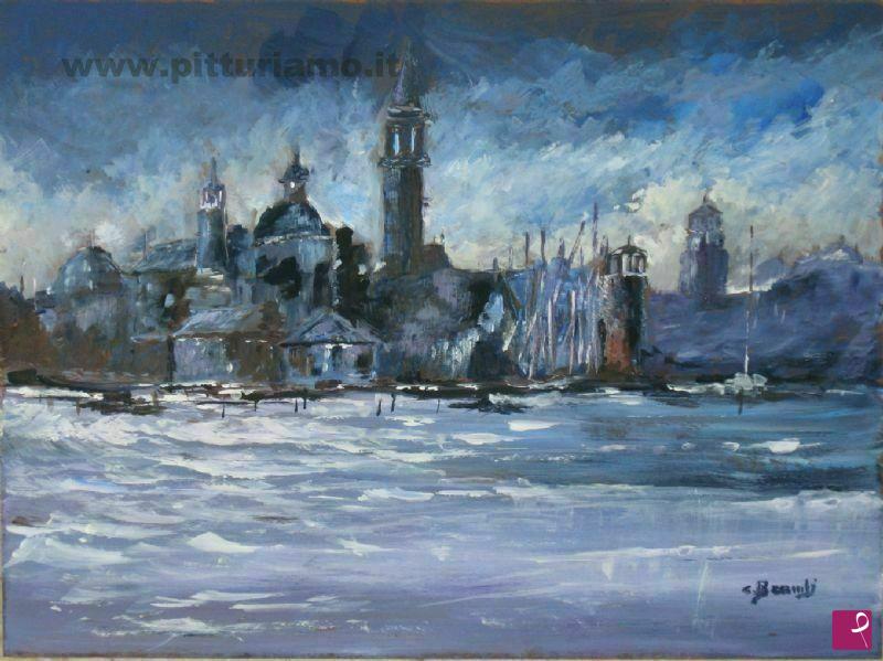 quadri in vendita online - notturno veneziano