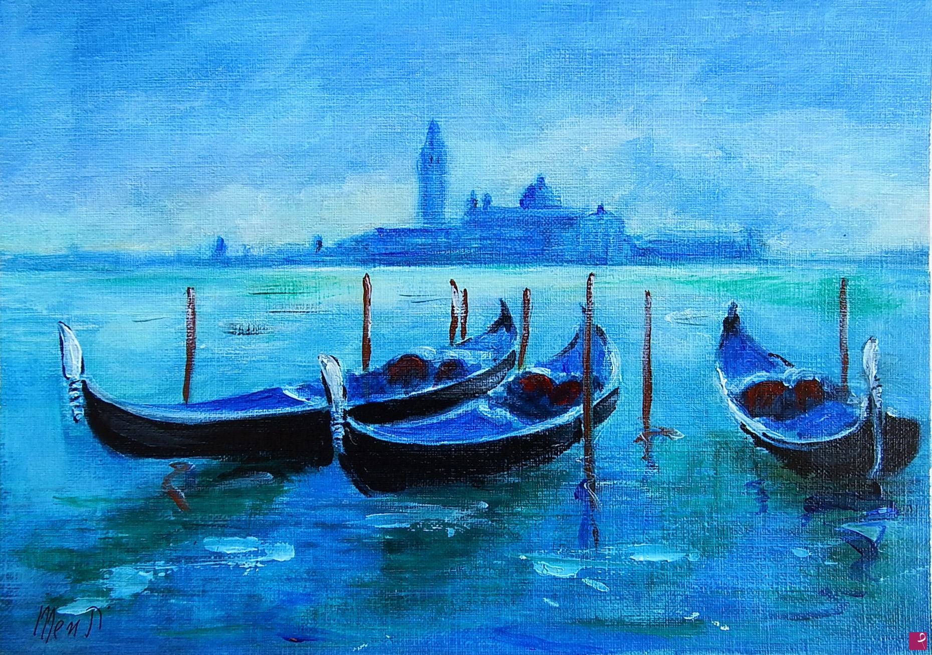quadri in vendita online - Notturno veneziano