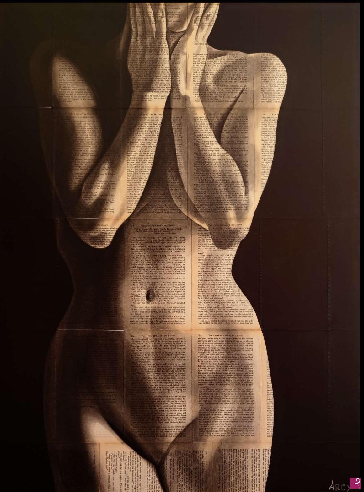 quadri in vendita online - Nude in dim light 