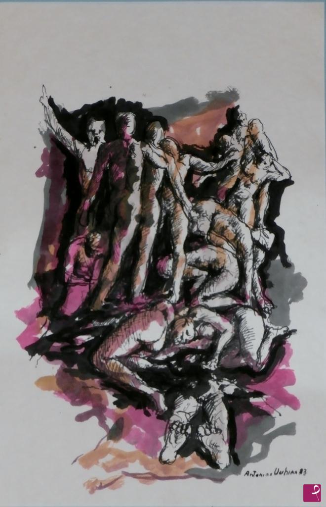 quadri in vendita online - Nudo 1983