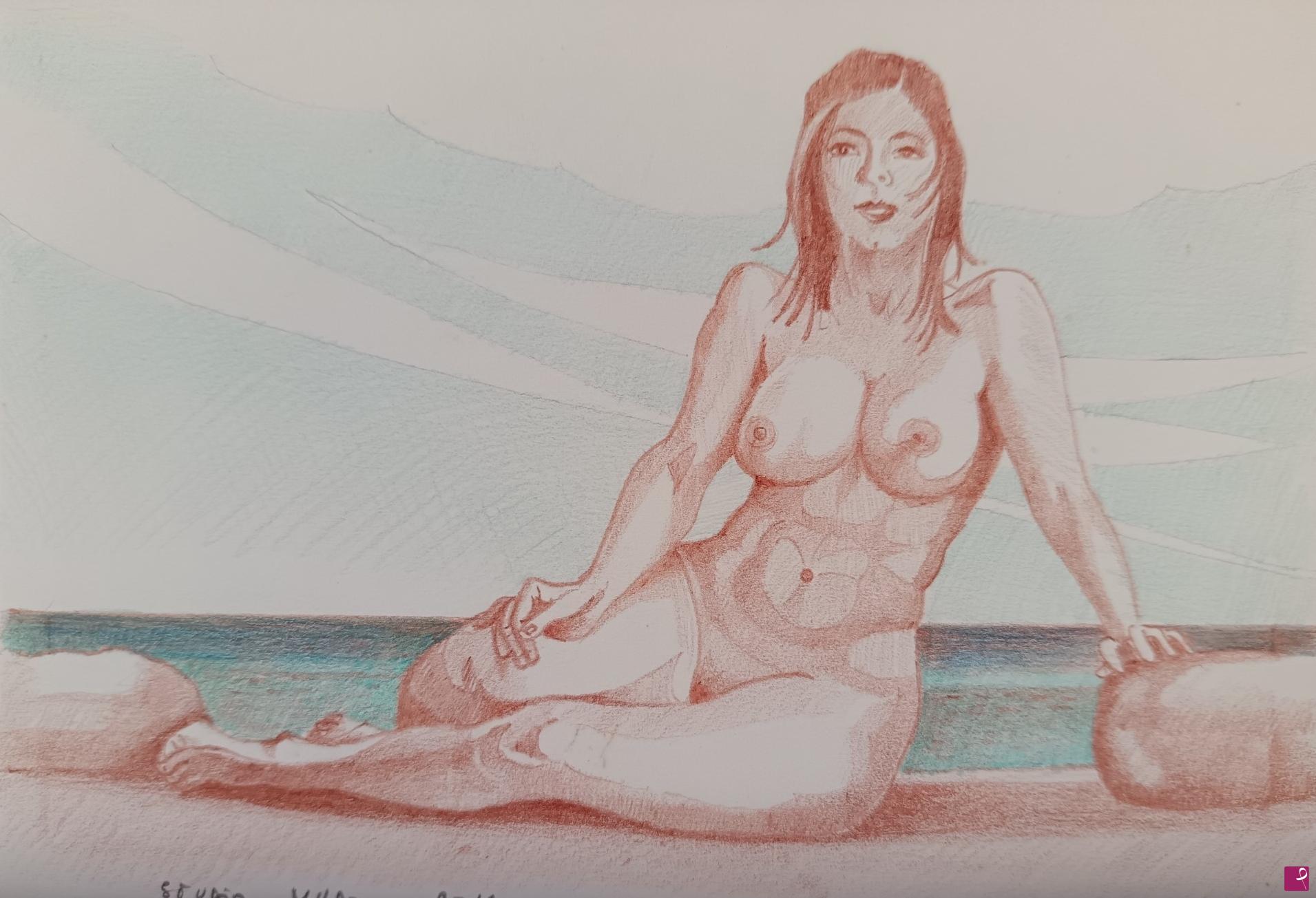 quadri in vendita online - NUDO AL MARE