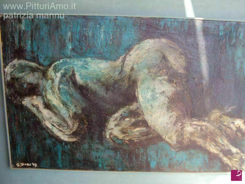 quadri in vendita online - nudo blu
