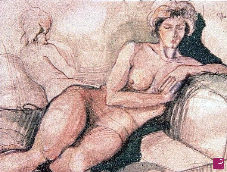 quadri in vendita online - Nudo dal vero