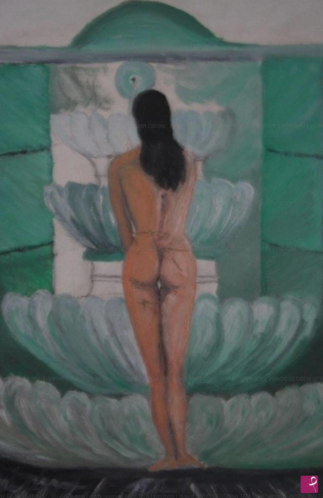 quadri in vendita online - Nudo di donna tagliato .....inciso mai finito 1989