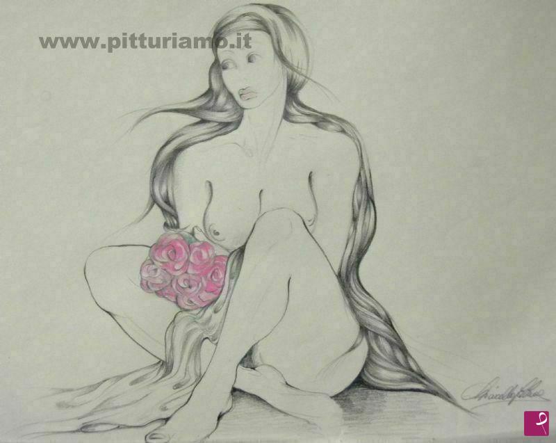 quadri in vendita online - nudo femminile
