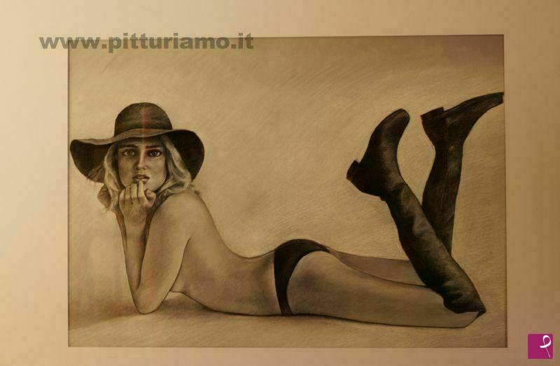 quadri in vendita online - Nudo femminile