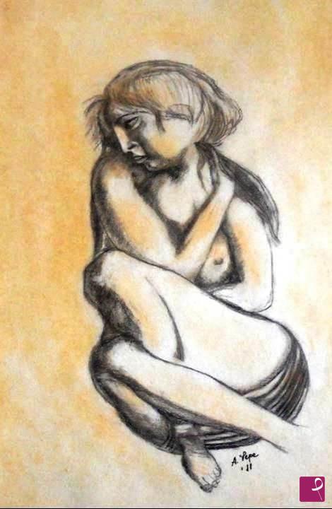 quadri in vendita online - nudo femminile chino 