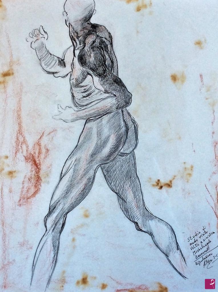 quadri in vendita online - nudo virile - (studio)