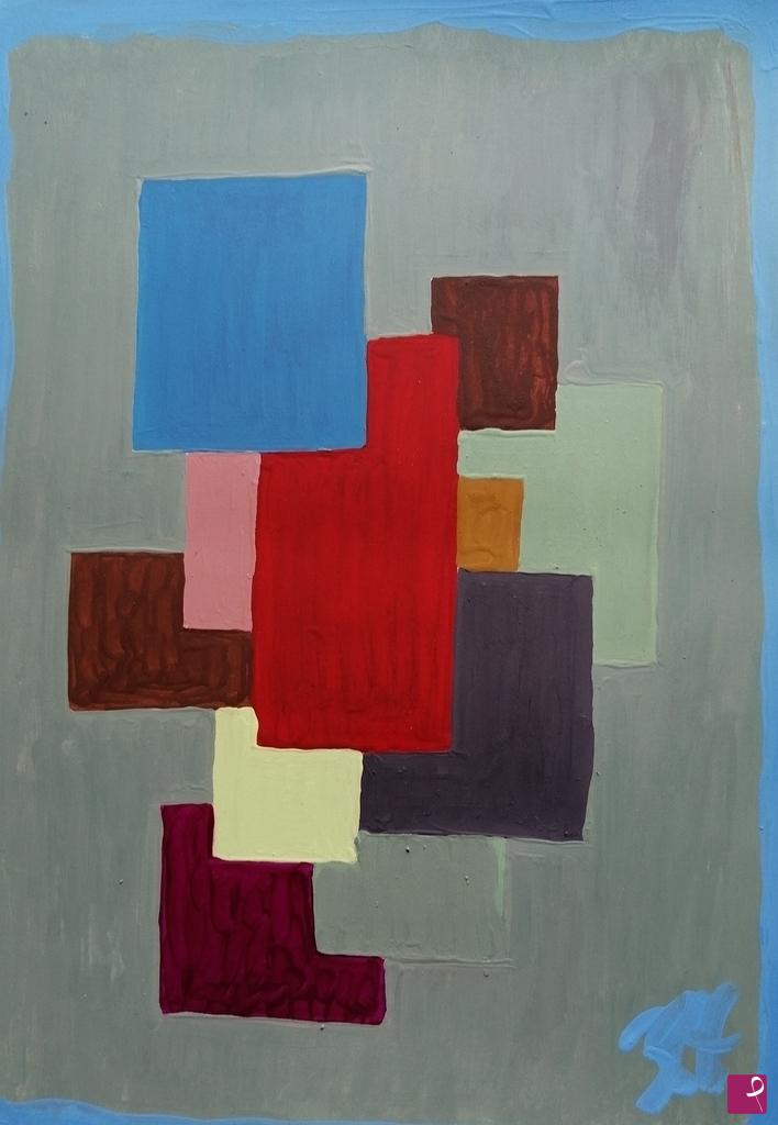 quadri in vendita online - NUMERO OTTO (42 X 29,7; OLIO SU CARTONCINO)