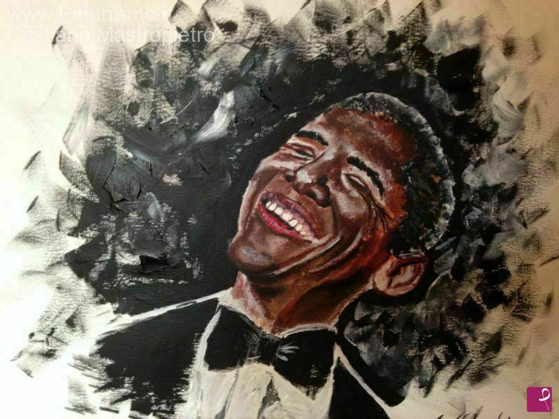 quadri in vendita online - Obama presidente Stati Uniti