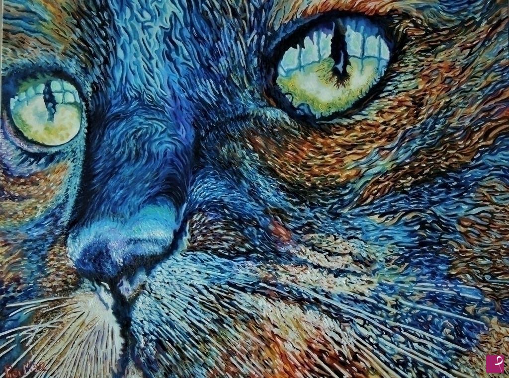 quadri in vendita online - Occhi di gatto
