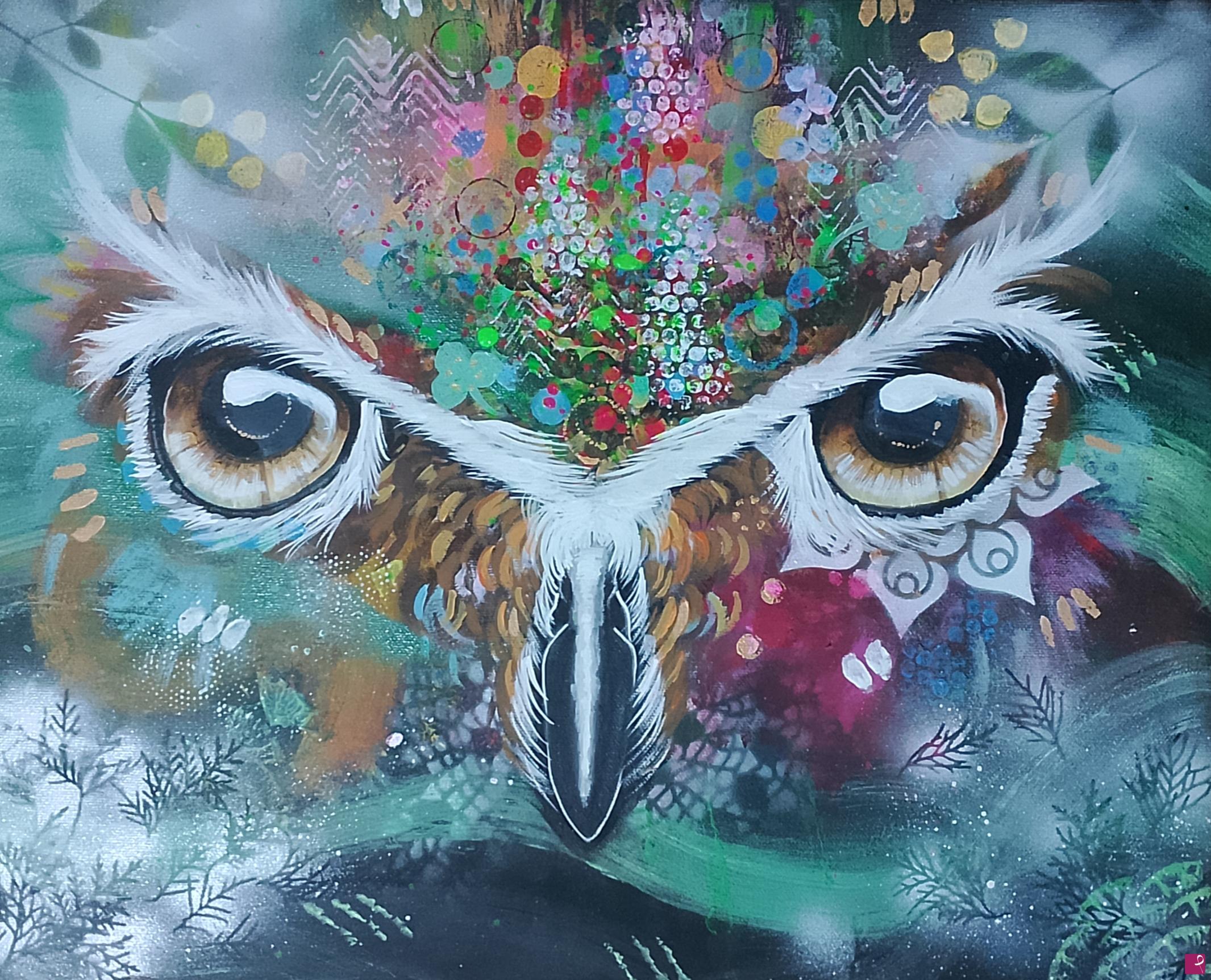 quadri in vendita online - Occhi di gufo - The eyes of the owl
