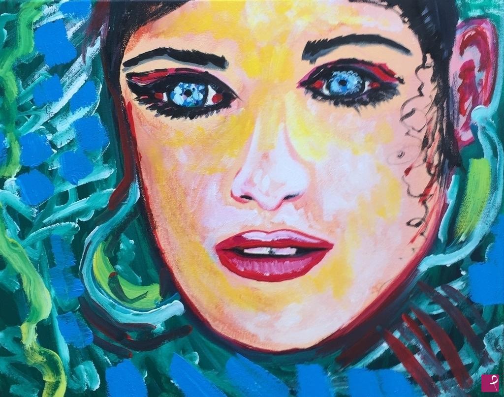 quadri in vendita online - Ocean girl blue eyes