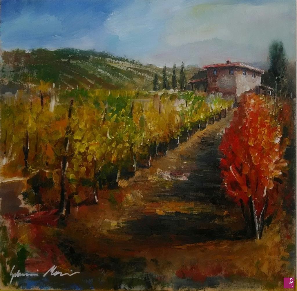 quadri in vendita online - October wine
