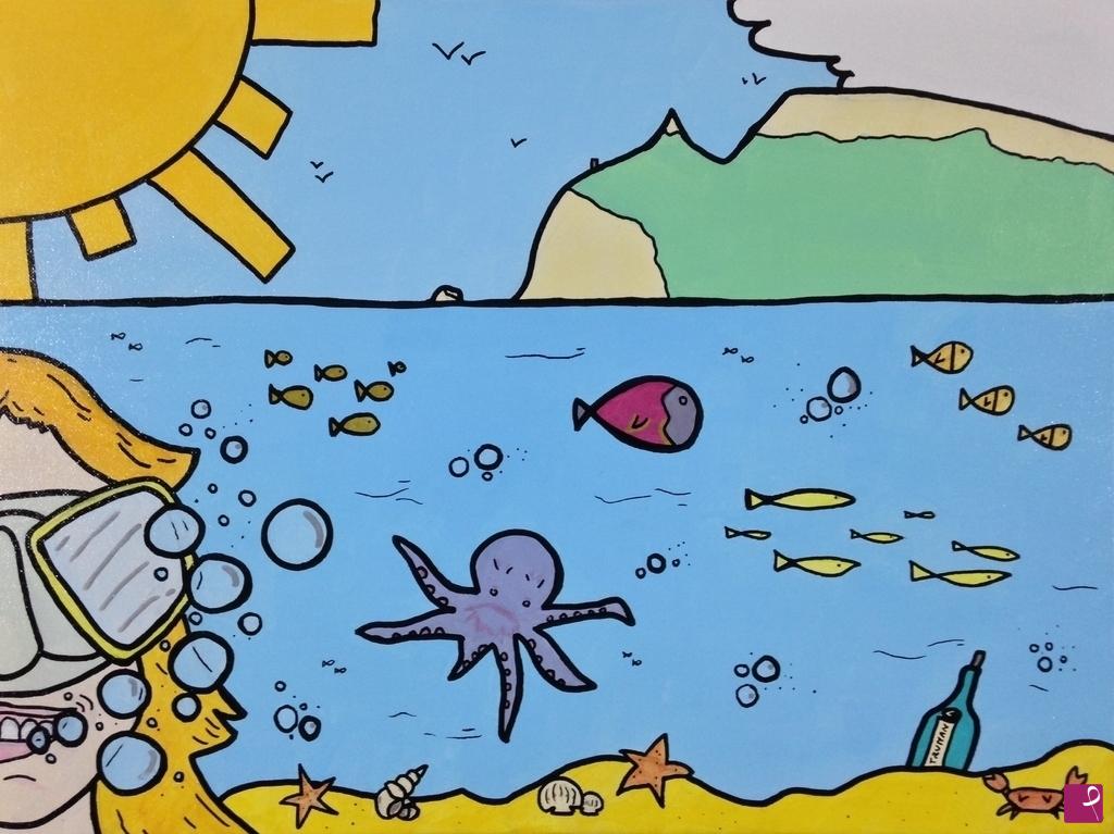 quadri in vendita online - Octopus's garden