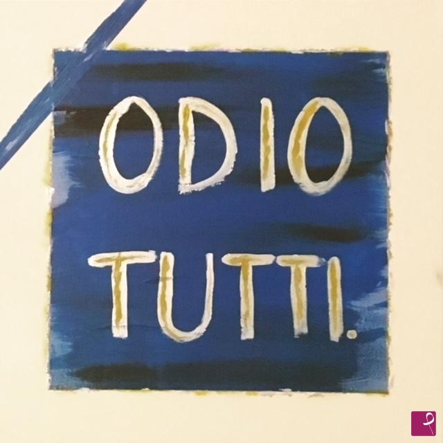 quadri in vendita online - ODIO TUTTI.