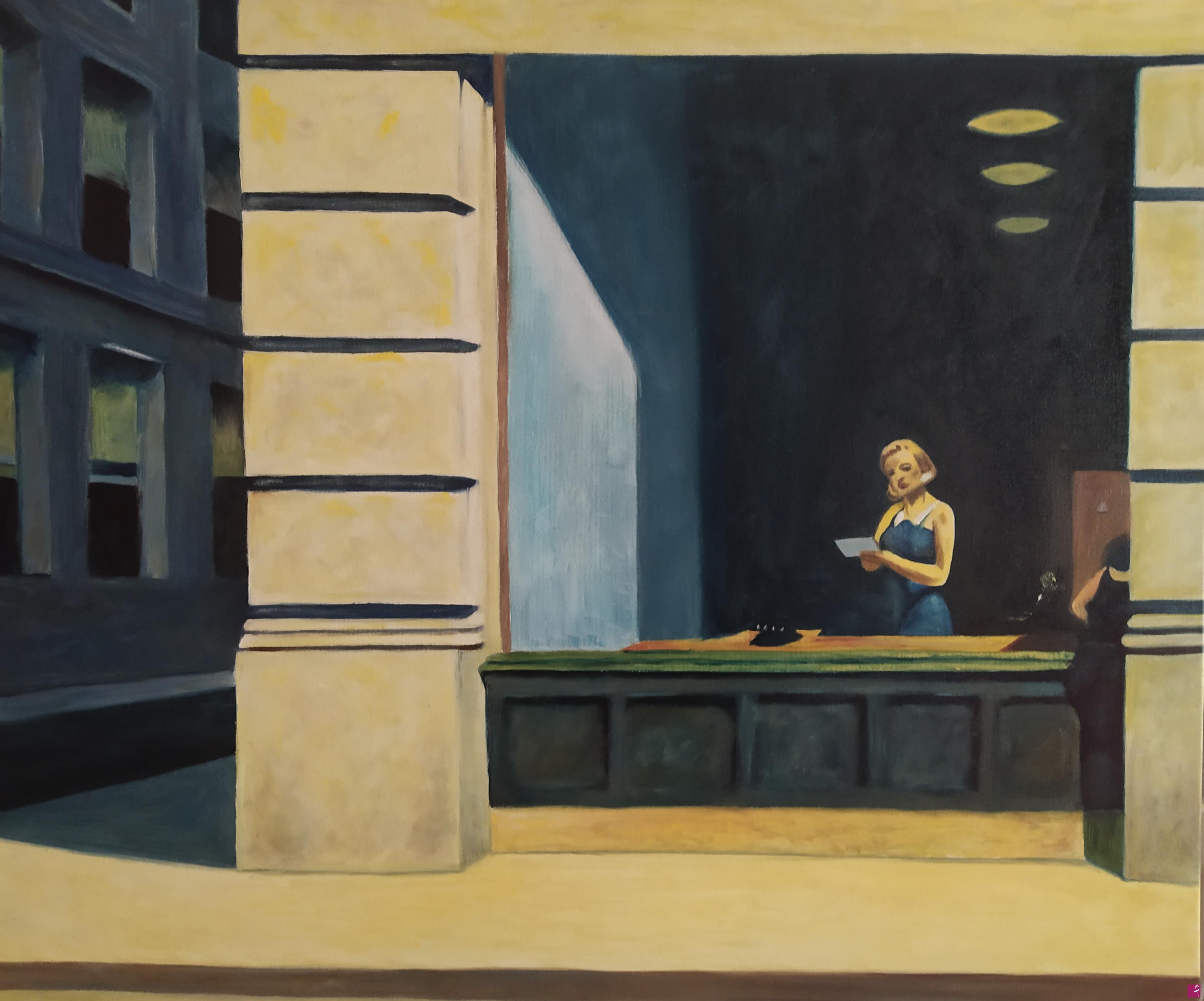 quadri in vendita online - Office in new york edward hopper