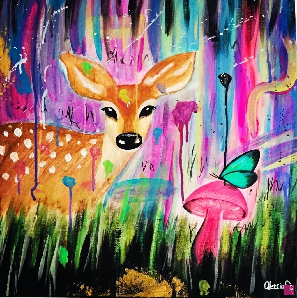 quadri in vendita online - Oh! Deer..