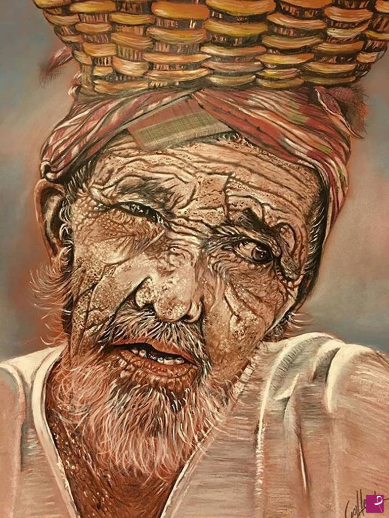 quadri in vendita online - Old man