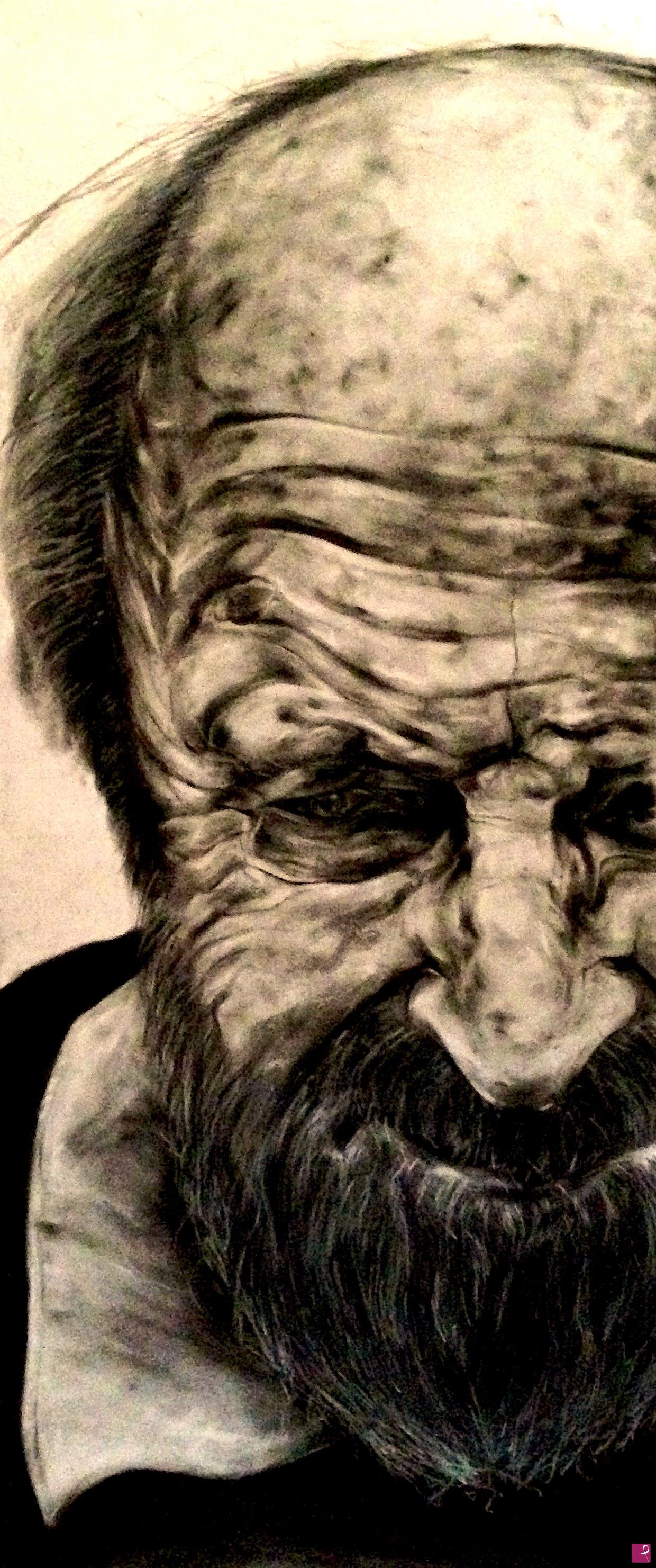 quadri in vendita online - Old man face