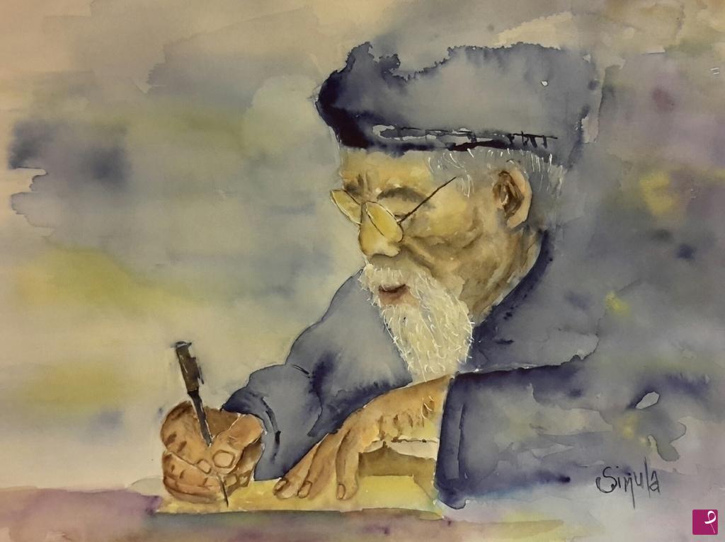 quadri in vendita online - Old scribe 