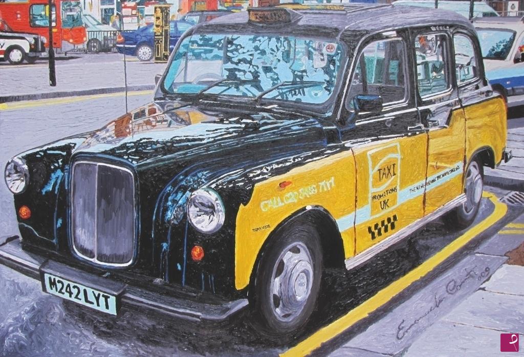quadri in vendita online - Old taxi
