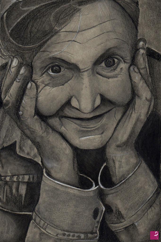 quadri in vendita online - Old woman