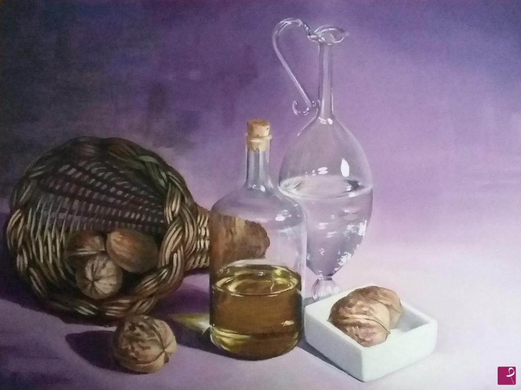 quadri in vendita online - Olio d'oliva e noci