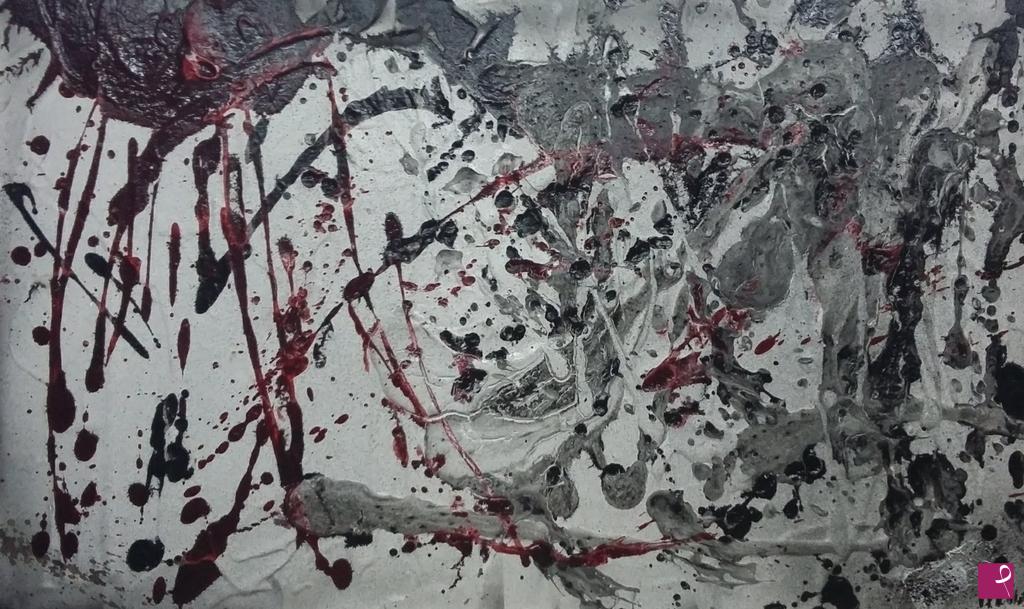 quadri in vendita online - Olio su sangue 2