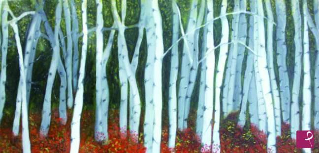 quadri in vendita online - Oltre il bosco