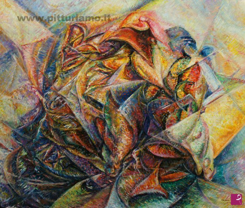 quadri in vendita online - Omaggio a Boccioni