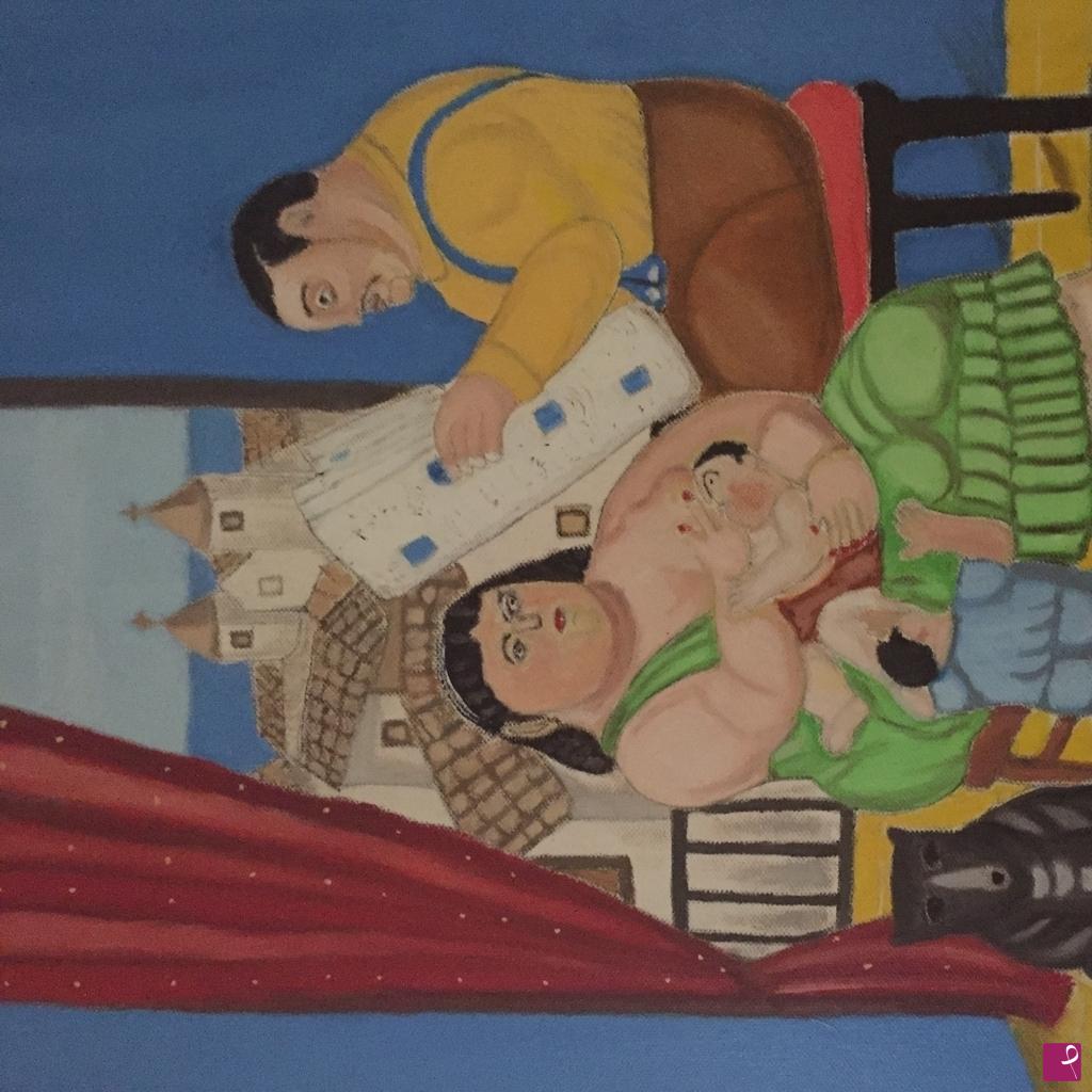 quadri in vendita online - Omaggio a Botero