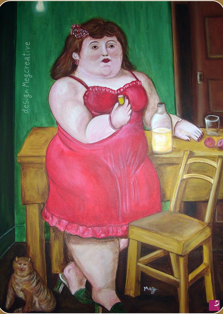 quadri in vendita online - omaggio a Botero