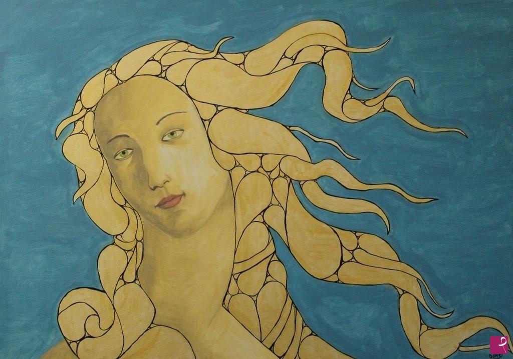 quadri in vendita online - Omaggio a Botticelli