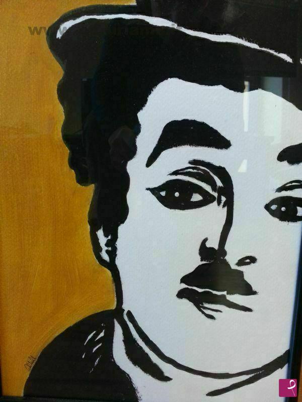 quadri in vendita online - omaggio a chaplin